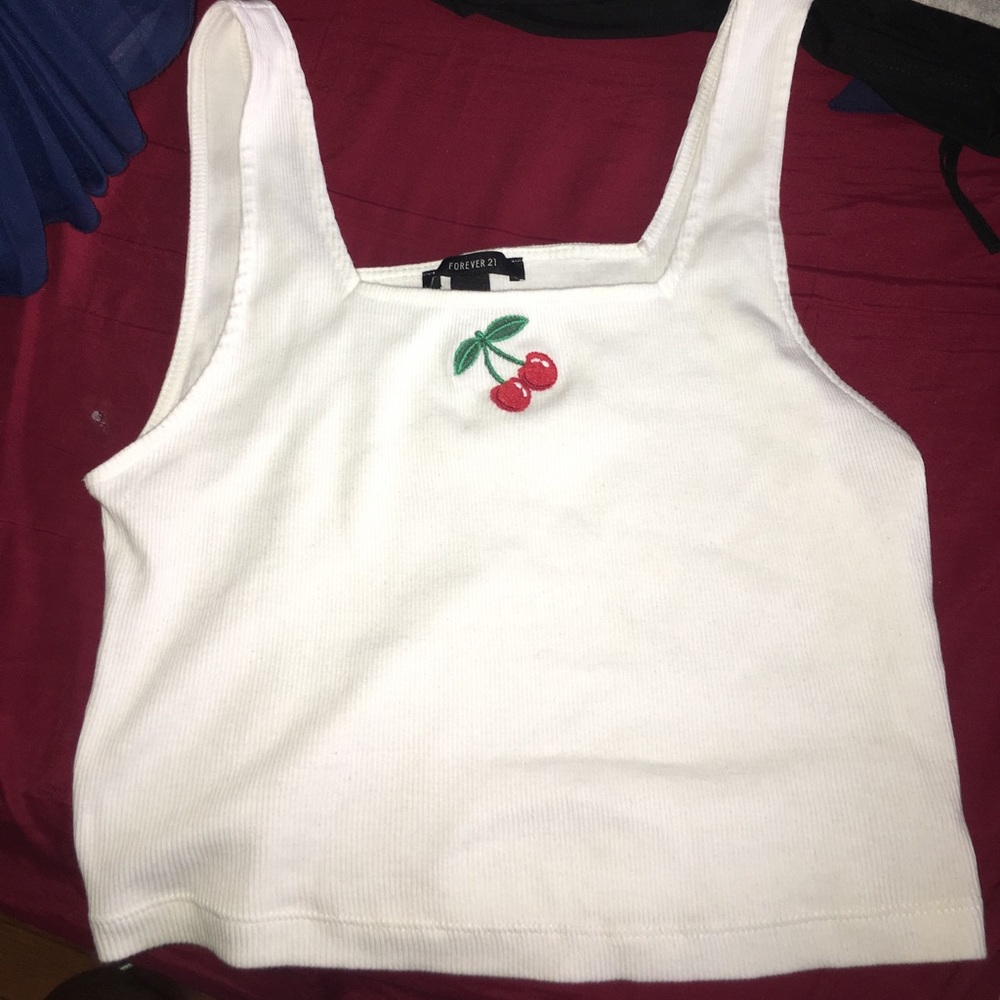 Never worn Cherry crop top